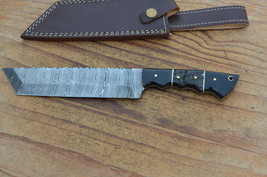 vintage real handmade damascus kitchen/hunting tanto knife 5647 - £35.35 GBP