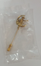 Miller Girl on the Moon Stick Pin Vintage Rare in Original Package Employee Gift - £47.54 GBP