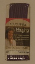 Wrights Maxi Piping Purple 2.5 yards 1/2 inch Wide for Edging or Seam Ac... - £3.91 GBP