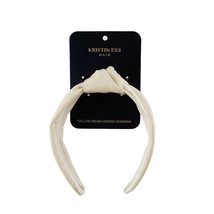 Kristin Ess the Luxe Vegan Leather Headband - Sand - £9.67 GBP