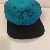 vintage teal snapback hat cap black Southland flooring supplies SFS - $9.10