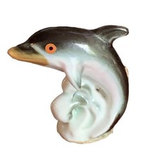 Vintage Dolphin Porcelain Figurine Bone China Japan Souvenir Collectible - £5.44 GBP
