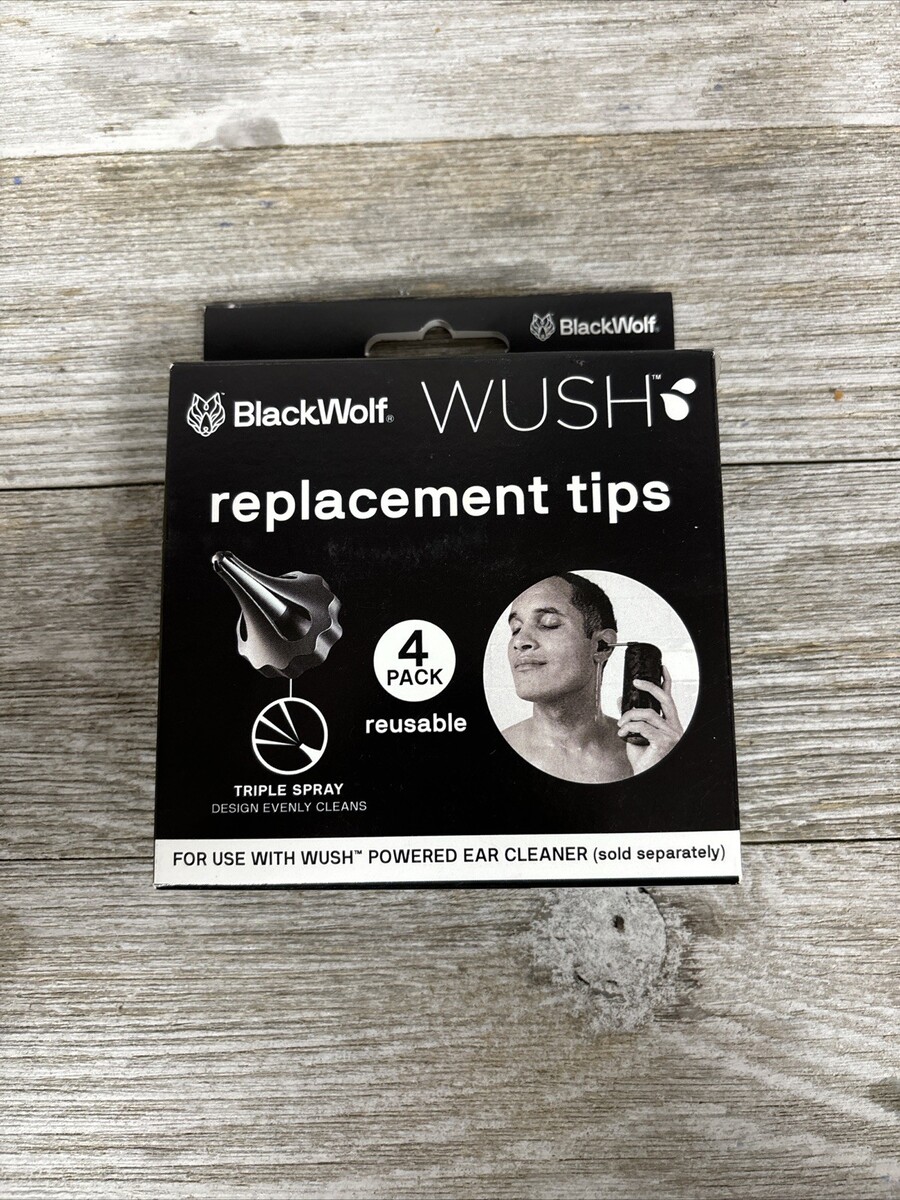 Wush Water Powered Ear Cleaner by Black Wolf 4 Reusable Replacement Tips... - $15.72