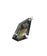 Crystal Pendant, Black Shadow Crystal, Gray Pendant, Grey Pendant, Focal... - $19.14 CAD