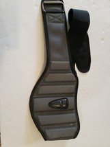 Nike Weightlifting Belt XL Gray Black Back Support Training Gym Gear - $18.99