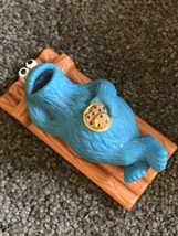 Sesame Street Cookie Monster On Raft Figure 3.5&quot; PVC Figure Tyco 1997 Jim Henson - £7.87 GBP