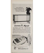 1960 Print Ad Grundig Majestic Stereo-Sixties Consoles &amp; Portable Tape R... - $17.98