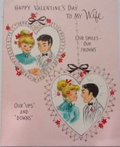 Vintage Hallmark Happy Valentine’s Day To My Wife Card 1964 - £3.85 GBP