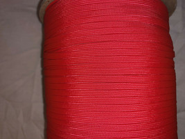 NEW Red 550 Cord Paracord Nylon Paraline Flat Hollow Coreless Strand All... - £4.51 GBP+