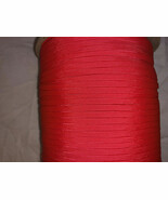 NEW Red 550 Cord Paracord Nylon Paraline Flat Hollow Coreless Strand All... - €4,62 EUR+