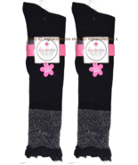 ( 2 Pairs ) LADEDA MEDIUM Knee High Socks Women&#39;s Shoe Size 6-10.5 NWT - $25.71 CAD