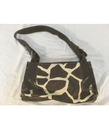 Womens Nine &amp; Co By Nine West Faux Leather Cow Print Brown White Shoulde... - $13.99 CAD