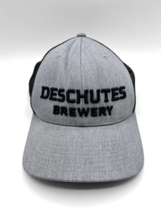 Deschutes Brewery Snapback Trucker Hat Gray Black Mesh - £7.87 GBP