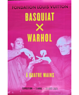 Basquiat X Warhol - Originale Exhibition Poster - Foundation Vuitton Par... - $317.16