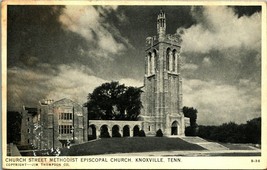 Church Street ME Church Knoxville Tennessee TN UNP B&amp;W Chrome Postcard Q12 - £6.15 GBP