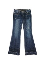 Allen B. By Allen Schwartz blue destressed Beaded Bell Bottom Jeans Size 10 - €24,55 EUR