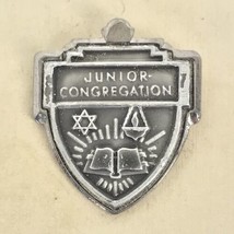 Vintage Jewish Junior Congregation Hebrew Pin Button New on Card - $12.99