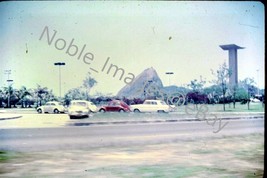 1969 Monument To the Dead WWII Sugar Loaf Cars Rio de Janeiro Kodachrome Slide - £3.17 GBP