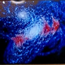 Outer Space Starfield 1966 Kodachrome 35mm Slide Car12 - $15.11