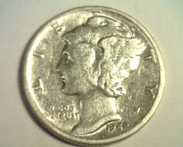 1942-D MERCURY DIME ABOUT UNCIRCULATED AU NICE ORIGINAL BOBS COINS FAST ... - £4.74 GBP