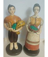 Sylvia Hood Original Pasadena Ca Chalkware Migrants Harvest 2 Figurines ... - £193.84 GBP
