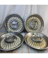 4x 1961-1962 Cadillac Fleetwood DeVille ElDorado Sombrero Hubcap Stainle... - $121.47