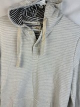 Marine Layer Montecito Hoodie Natural Light Gray Striped Pullover Men&#39;s ... - £30.48 GBP