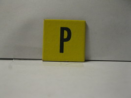 1958 Scrabble for Juniors Board Game Piece: Letter Tab - P - $0.75