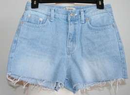 NEW! NWOT AME Denim Shorts Women’s Size Medium Frayed Light Blue - £15.58 GBP