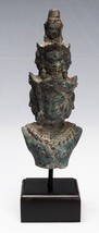 Antique Baphuon Style Mounted Bronze Hevajra Statue - 33cm/13&quot; Tall - $490.56