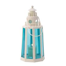 OCEAN BLUE LIGHTHOUSE CANDLE LAMP - $24.95