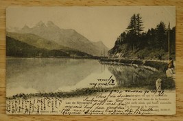 Vintage Postcard Postal History Switzerland to US NY UDB 1904 Lake Silvaplana - £8.53 GBP
