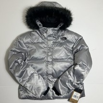 The North Face Girls Print Dealio City Jacket Meld Grey Satin Down Coat Sz XS-XL - £78.45 GBP