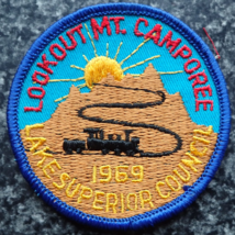 RARE Boy Scout Patch - Lookout Mt. Camporee Lake Superior Council 1969? - £35.14 GBP