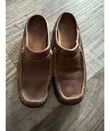Dexter USA Walkmocs Womens Size 7 Brown Leather Slip On Comfort Shoe Han... - $38.75 CAD
