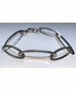 Retro Simple Oval Chain Link Bracelet Sterling Silver .925 - $51.49 CAD