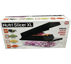 Nutrislicer XL All in 1 Mandoline Slicer &amp; Vegetable Chopper with Container S... - £26.06 GBP