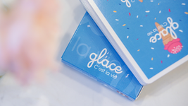 Glace Blue Playing Cards by Bacon Playing Card Company - Out Of Print - $14.84