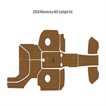 2011-2018 Monterey M3 Cockpit Pad Boat EVA Foam Faux Teak Deck Floor Mat - $799.00