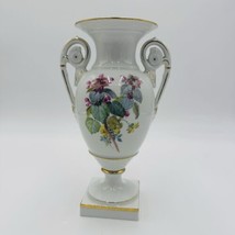 19th Century handled Meissen porcelain germany Neoclassical floral footed vase 9 - $405.00