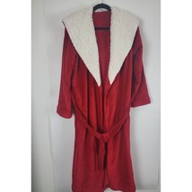 Victoria&#39;s Secret Full Length Robe XS Womens Red Soft Long Sleeve Pockets - £46.51 GBP