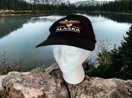 Tongass Trading Company Alaska Black Embroidered Eagle Adjustable Baseba... - £14.61 GBP
