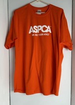 T- Shirt Orange ASCPA Volunteer Shirt We Are Their Voice Size XL 100% Co... - £7.39 GBP