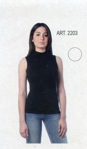Sleeveless Turtleneck Women&#39;s Cotton Stretch Brushed CFA GROUP Art. 2203 - $183.01 MXN