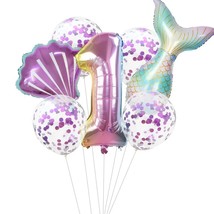 Little  Party Balloons 32inch Number Foil Balloon Kids Birthday Party Decoration - £112.72 GBP