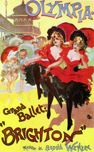 Vintage POSTER.Home wall.Olympia grand Ballet Brighton Decor.1874 - £14.24 GBP+