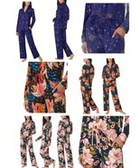 Viral Room Service Ladies&#39; Shawl Collar Pajama Set PJ, Choice Blue/Pink/... - $54.82 CAD