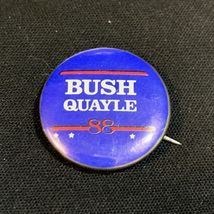 1988 George Bush Dan Quayle USA President Election Button Mini Pin Campa... - $6.92