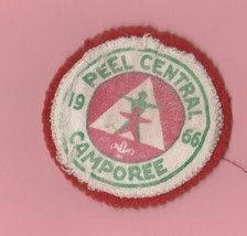 VINTAGE 1966 PEEL CENTRAL CAMPOREE BOT SCOUT PATCH  - £2.53 GBP