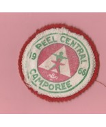 VINTAGE 1966 PEEL CENTRAL CAMPOREE BOT SCOUT PATCH  - £2.54 GBP